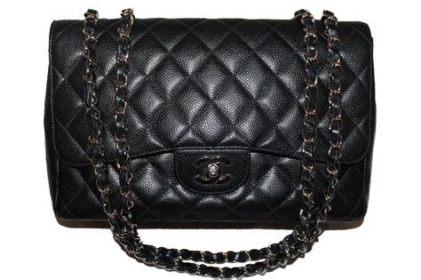 chanel bag black leather|authentic chanel black leather bag.